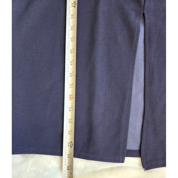 NEW Bodycon Midi Party Dress Ruffle One Shoulder Sleeveless Slit Leg Size Medium - Picture 10 of 10